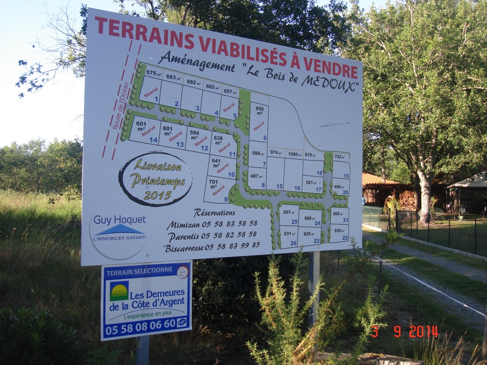 Terrains à Sainte Eulalie en Born